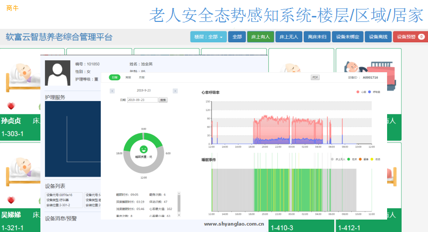 软富云智慧养老数字化养老养老管理软件智能设备