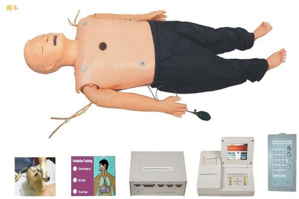 KAYACLS800A高级多功能急救训练模拟人心肺复苏CPR气管插管除颤起搏四合一功能嵌入