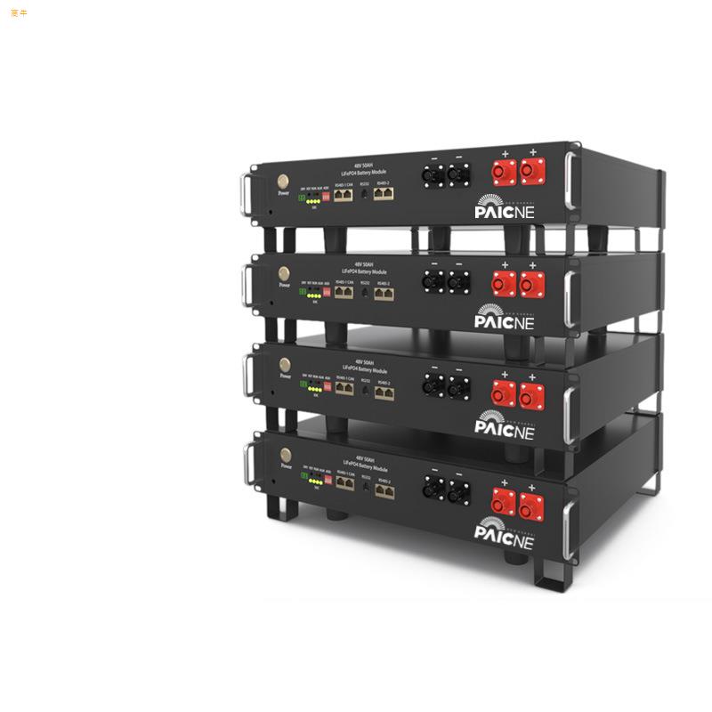 51.2V100AH机柜式锂电池批发动力储能电池磷酸铁锂电池组