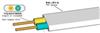 无锡江南五彩牌BVVBBLVVB环保铜芯铝芯聚氯乙烯绝缘氯乙烯护套扁型电线