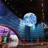 深圳百诺展馆用太空地球仪主题展示悬吊地球仪